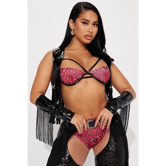 NEW Howdy Hottie Saddle Up Cowgirl Cosplay Halloween Costume - Picture 2 of 4